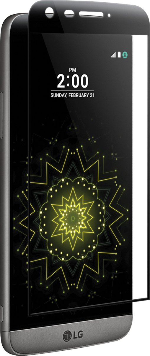 AVANCA Gebogen Beschermglas LG G5 Zwart - Screen Protector - Tempered Glass - Gehard Glas - Curved Glass - Protectie glas