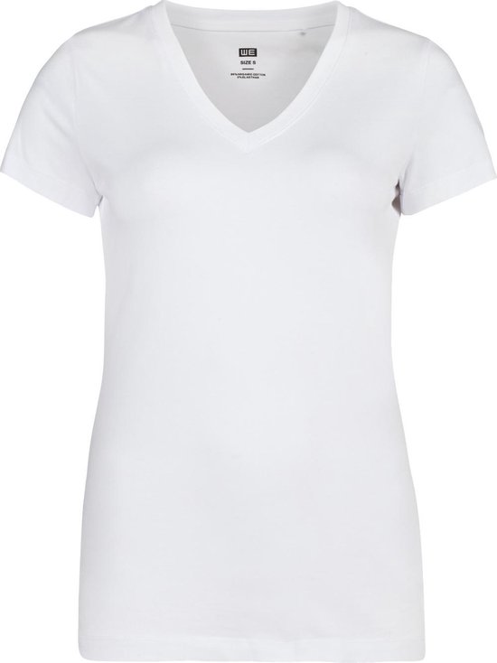 WE Fashion Dames biologisch katoen T-shirt - Maat XL