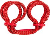 Ropes - Japanese Silk Love Rope Ankle Cuffs - Red