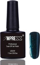 IMPREZZ®Gel Nagellak Z053 Donkerblauw/GroenMetallic