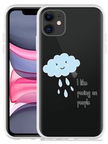 Geschikt voor Apple iPhone 11 Hoesje Cloud - Designed by Cazy