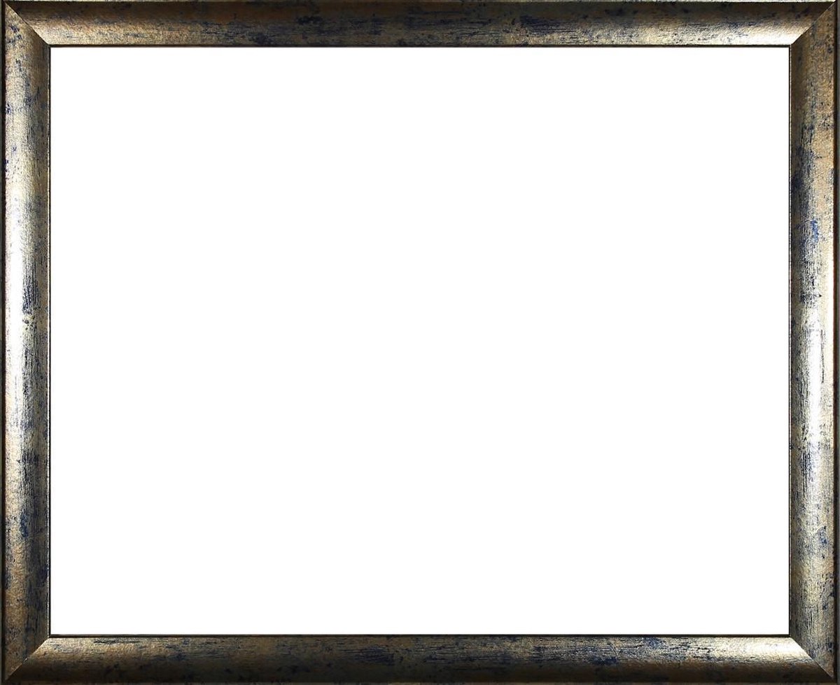 Colorado MDF fotolijst 27x78 cm, blauw, goud gevlekt