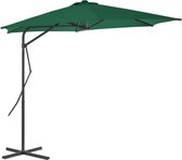 Tuinparasol met stalen paal 300 cm groen