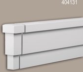 Eindelement Profhome 404131 Exterieur lijstwerk Sierelement Gevelelement modern design wit