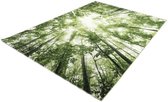 Merinos Bomen Desing Vloerkleed - Belis - 22103-40 Groen - 200x290 cm