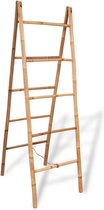 Dubbele handdoekenladder met 5 tredes 50x160 cm bamboe