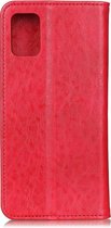 Huawei P40 Hoesje - Mobigear - Cowboy Serie - Kunstlederen Bookcase - Rood - Hoesje Geschikt Voor Huawei P40