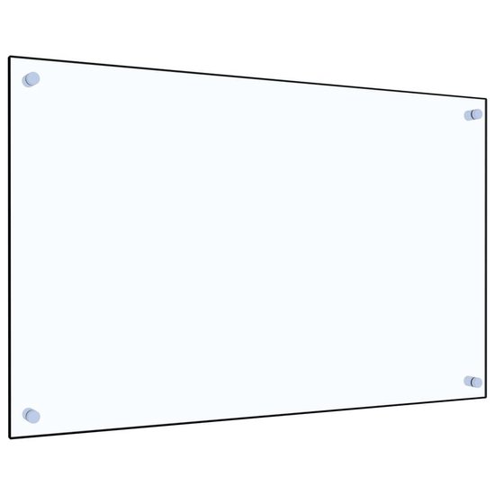 vidaXL Spatscherm Keuken Gehard Glas Transparant Spat Scherm Spatbeschermer