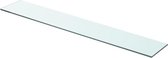 Wandschap transparant 80x12 cm glas