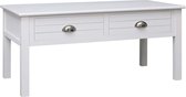 Salontafel 100x50x45 cm hout wit