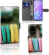 Smartphone Hoesje Geschikt voor Samsung Galaxy S20 Ultra Book Cover Macarons