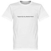 Yipee Kye Ay, Motherf*@#er! T-Shirt - Wit - XXXL