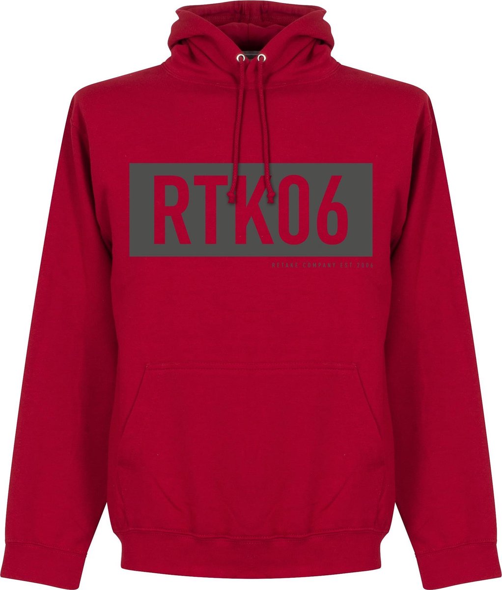 1022x1200.jpg Retake RTK06 Bar Hoodie - Rood - M - Afbeelding 1