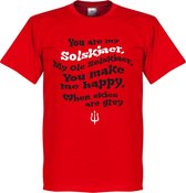 Ole Solskjaer Song T-Shirt - Rood - XL