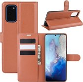 Samsung Galaxy S20 Hoesje - Book Case - Bruin