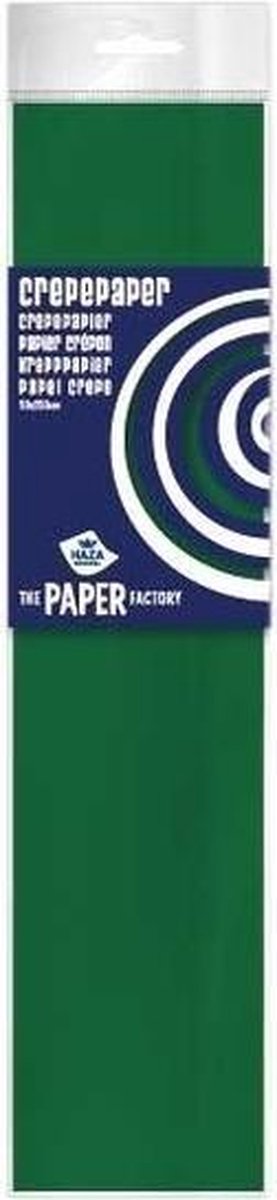 6x Crepe papier plat groen 250 x 50 cm - Knutselen met papier - Knutselspullen