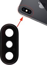 iPhone XS MAX Camera Lens Glas + Frame |Zwart / Black | Reparatie onderdeel |TrendParts