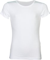 Claesens - Meisjes Ronde Hals T-shirt Wit - 104