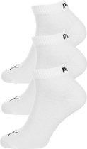 PUMA Quarter Plain Ankle Socks - 3 pack - White - Size 47-49