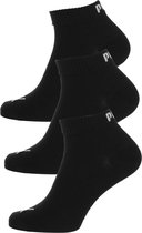 PUMA Quarter Plain Ankle Socks - 3 pack - Black - Size 35-38