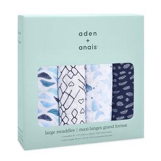 Aden + Anaïs 4Pack Swaddle Gone Fishing Leuks & Zo