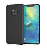 FONU Siliconen Backcase Hoesje Huawei Mate 20 Pro - Zwart