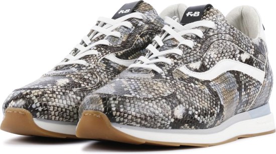 Floris Van Bommel Dames Lage sneakers 85279 - Bruin - Maat 41 | bol.com