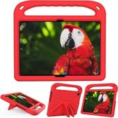 Voor Lenovo M10 FHD REL TB-X605FC/TB-X605LC Handvat Draagbare EVA Schokbestendig Anti Vallen Beschermhoes met Driehoek Houder (Rood)