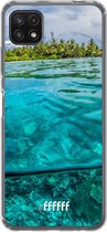 6F hoesje - geschikt voor Samsung Galaxy A22 5G -  Transparant TPU Case - Beautiful Maldives #ffffff