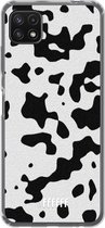 6F hoesje - geschikt voor Samsung Galaxy A22 5G -  Transparant TPU Case - Dalmation Print #ffffff