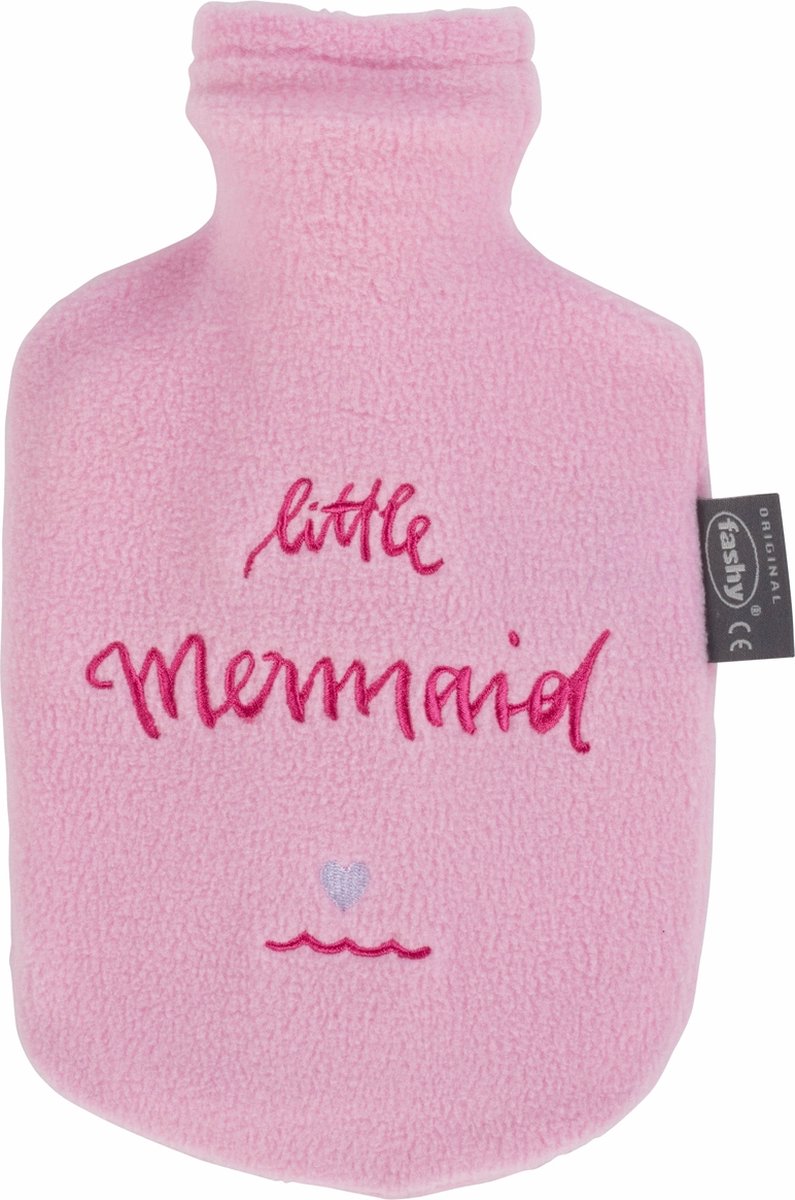 Goedkoopste Warm water kruik - Met roze hoes 'Little Mermaid'