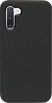 - ADEL Siliconen Back Cover Softcase Hoesje Geschikt voor Samsung Galaxy Note 10 Plus - Zwart