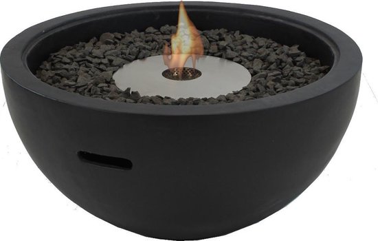 Enjoyfires bio ethanol buitenhaard Bowl 89x43 cm - zwart | bol.com