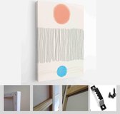 Set of Abstract Hand Painted Illustrations for Postcard, Social Media Banner, Brochure Cover Design or Wall Decoration Background - Modern Art Canvas - Vertical - 1856048554 - 40-3