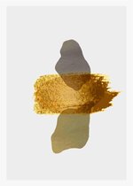 Luxury gold abstract arts background. Wall arts vector 4 - Postcard, Ansichtkaart, Wenskaarten, Uitnodigingskaarten- A5( 14.8cm * 21cm)– 1894295248