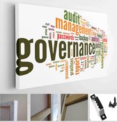 Governance and compliance in word tag cloud on white - Modern Art Canvas - Horizontal - 192818624 - 50*40 Horizontal