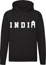 India | Ontdekking | Vakantie | Roadtrip | Unisex | Trui | Sweater | Hoodie | Capuchon | Zwart