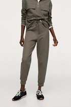 Mango Broek Katoenen Joggerbroek 17973772 37 Dames Maat - XS