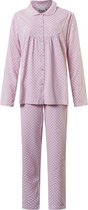 Lunatex tricot dames pyjama 4158 - Roze  - XXL