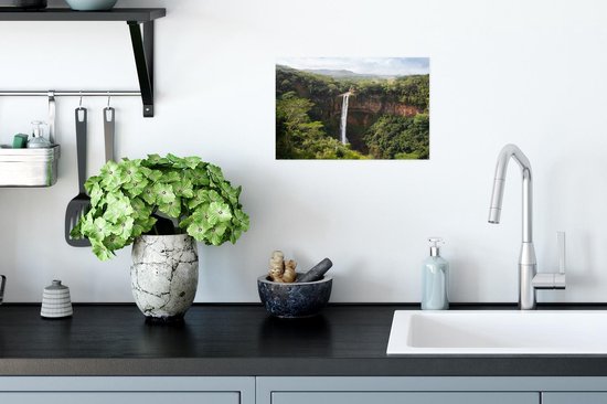 Affiche Tropical - Cascade - Forêt Tropicale - 30x20 cm