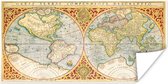 Wereldkaarten - Wereldkaart - Retro - Latijn - 160x80 cm