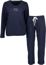 Blue Seven dames pyjama donkerblauw - maat XL