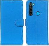 Book Case - Xiaomi Redmi Note 8 (2021) Hoesje - Blauw