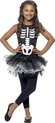 "Halloween kostuum voor meisjes skelet met zwarte tutu - Kinderkostuums - 152/158"