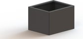 MySteel Gepoedercoat staal plantenbak Texas 500x600 Bodemplaat + (8) voeten (15mm hoogte) - Kleur: RAL9005 (zwart) - Hoogte: 300mm