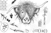 Pink Ink Designs Clear stamp - Koe - A5 - Set van 12 stempels
