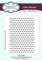 Stempel - Creative Expressions - Polka dots - Background - A6