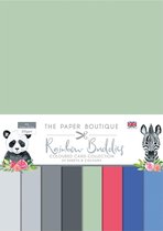 The Paper Boutique Gekleurd Karton - Rainbow Buddies - A4 - 4x8 kleuren