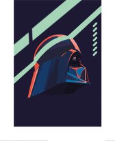 Star Wars Poster - Darth Vader - 80 X 60 Cm - Blauw