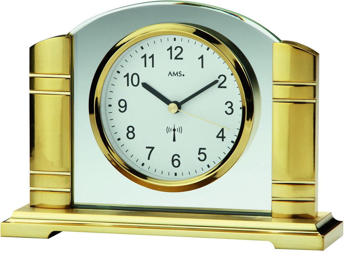 AMS Tafelklokken radiogestuurd AMS - 5143 goud